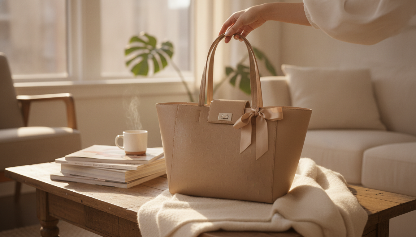 Beige Calvin Klein Handbag: Buckle & Bow Style Guide
