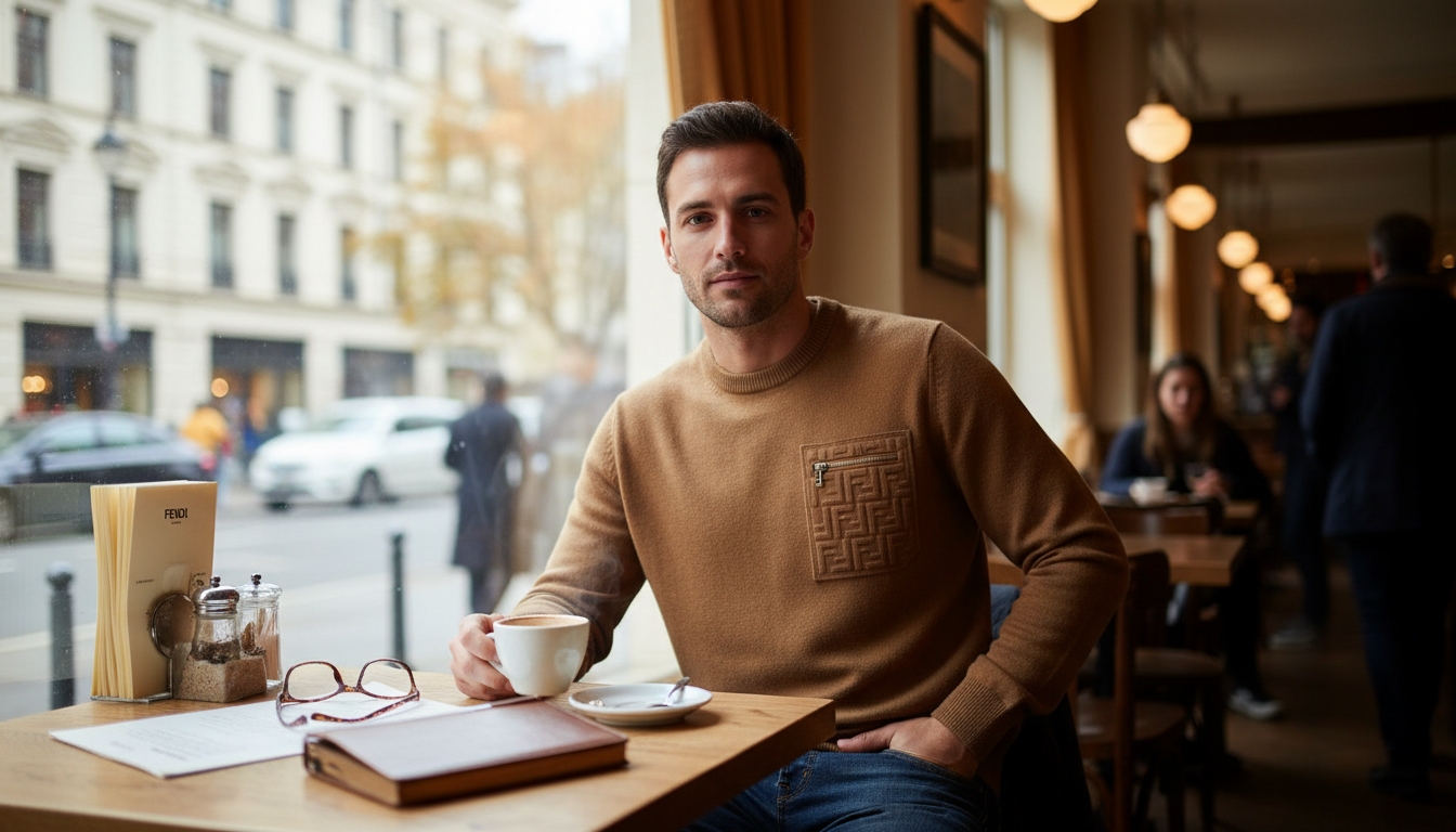 FENDI Embossed FF Zip Wool Sweater: Fit, Feel, Style
