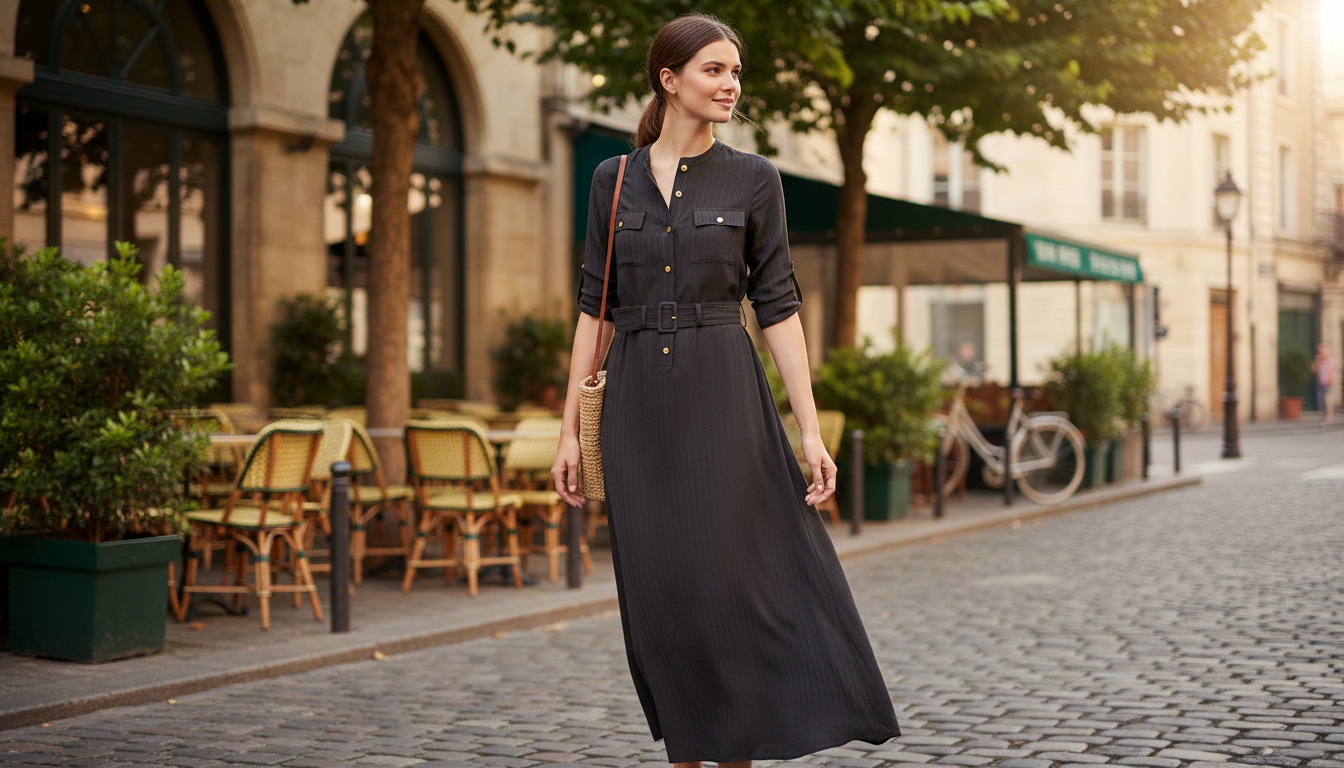 Tom Ford Belted Long Dress: Vertical Pattern Styling Guide