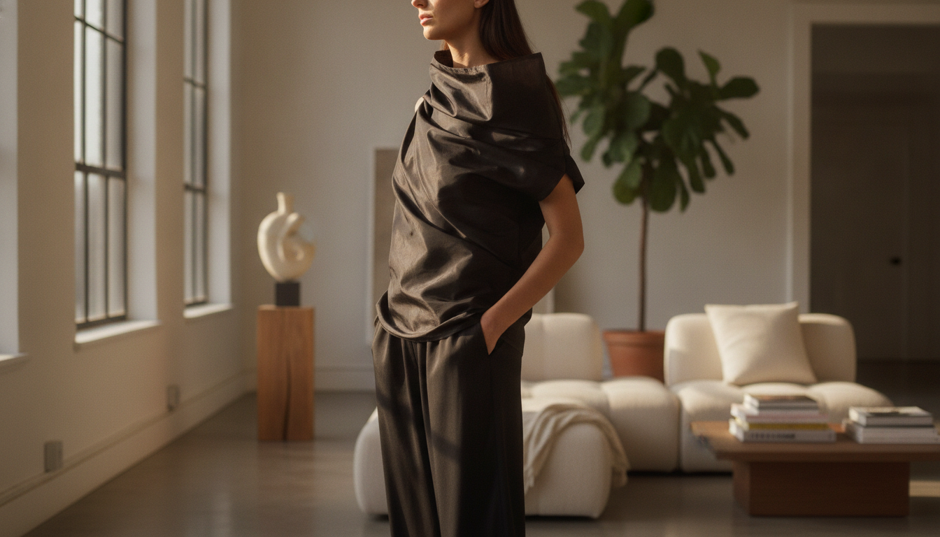 The Row Aria Silk Top: Asymmetry, Fit & Styling