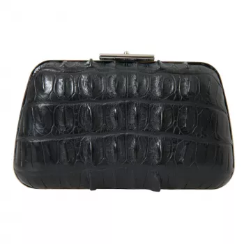 Balenciaga Black Croc Leather Clutch: Style & Care